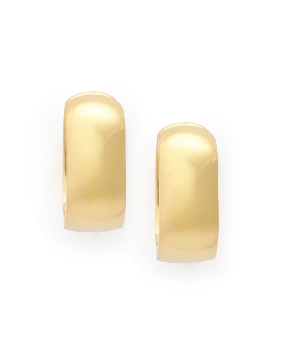 18kt Gold Plated Oval Hoop Earring