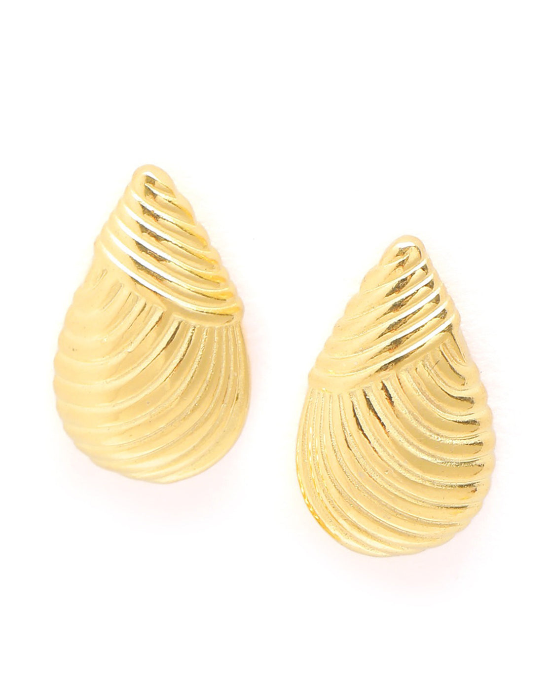 18kt Gold Plated Teardrop Stud Earring