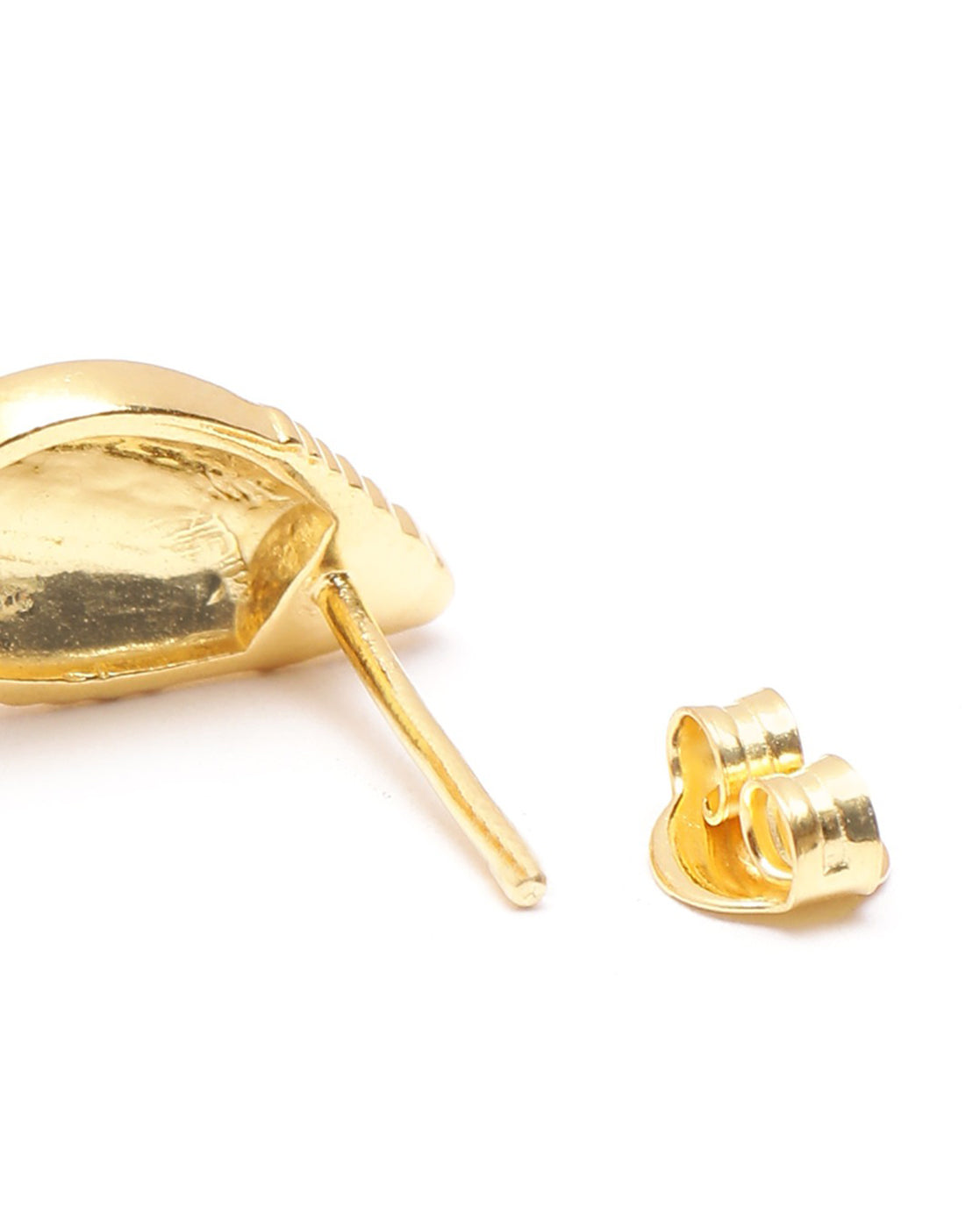18kt Gold Plated Teardrop Stud Earring