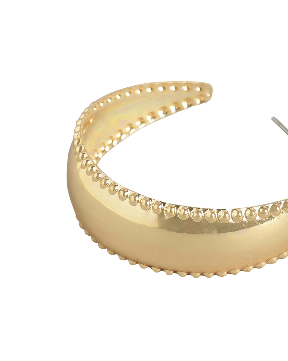 Carlton London Set Of 2 Gold & Rhodium Plated Hoop Earring