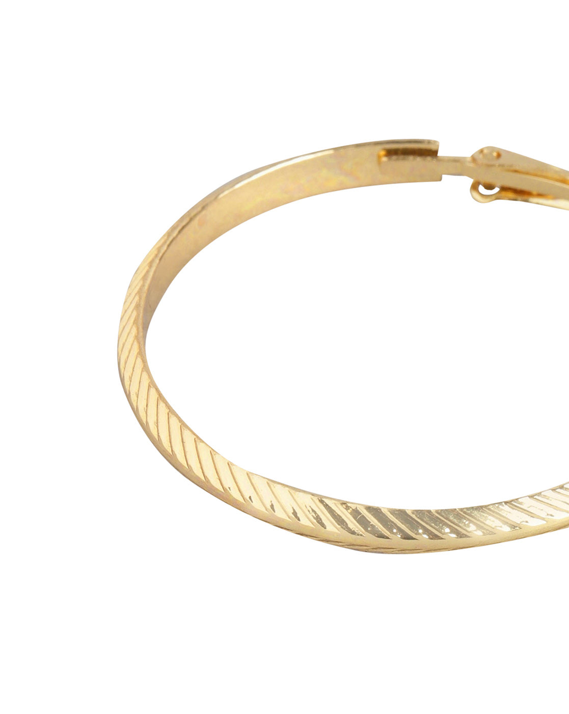 Carlton London Set Of 2 Gold Plated Trending Hoop Earring