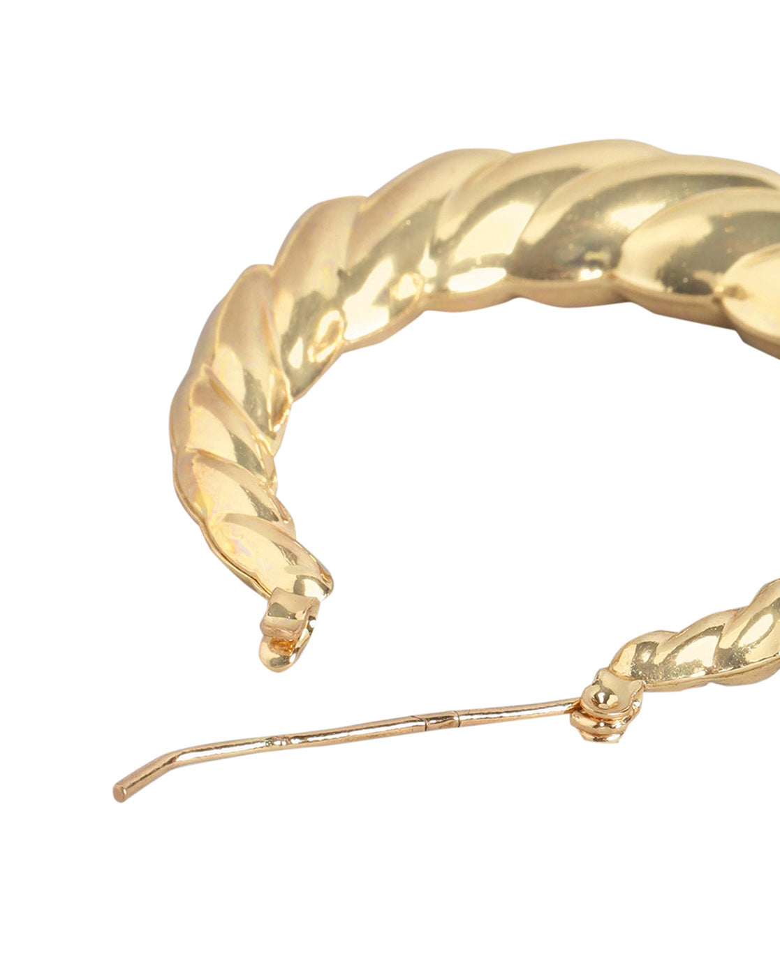 Carlton London Set Of 2 Gold Plated Trending Hoop Earring