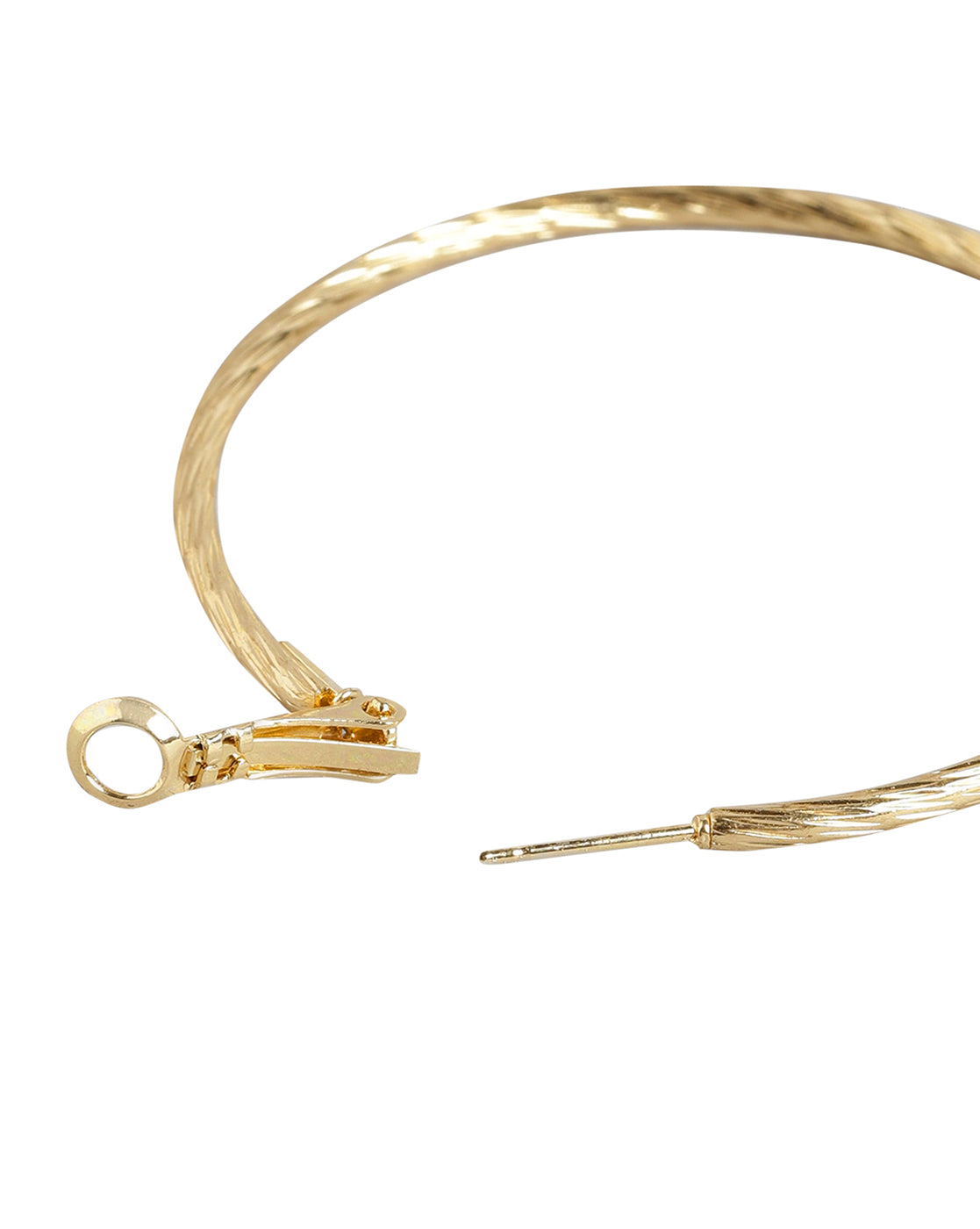 Carlton London Set Of 3 Gold Plated Fashionate Hoop Earring