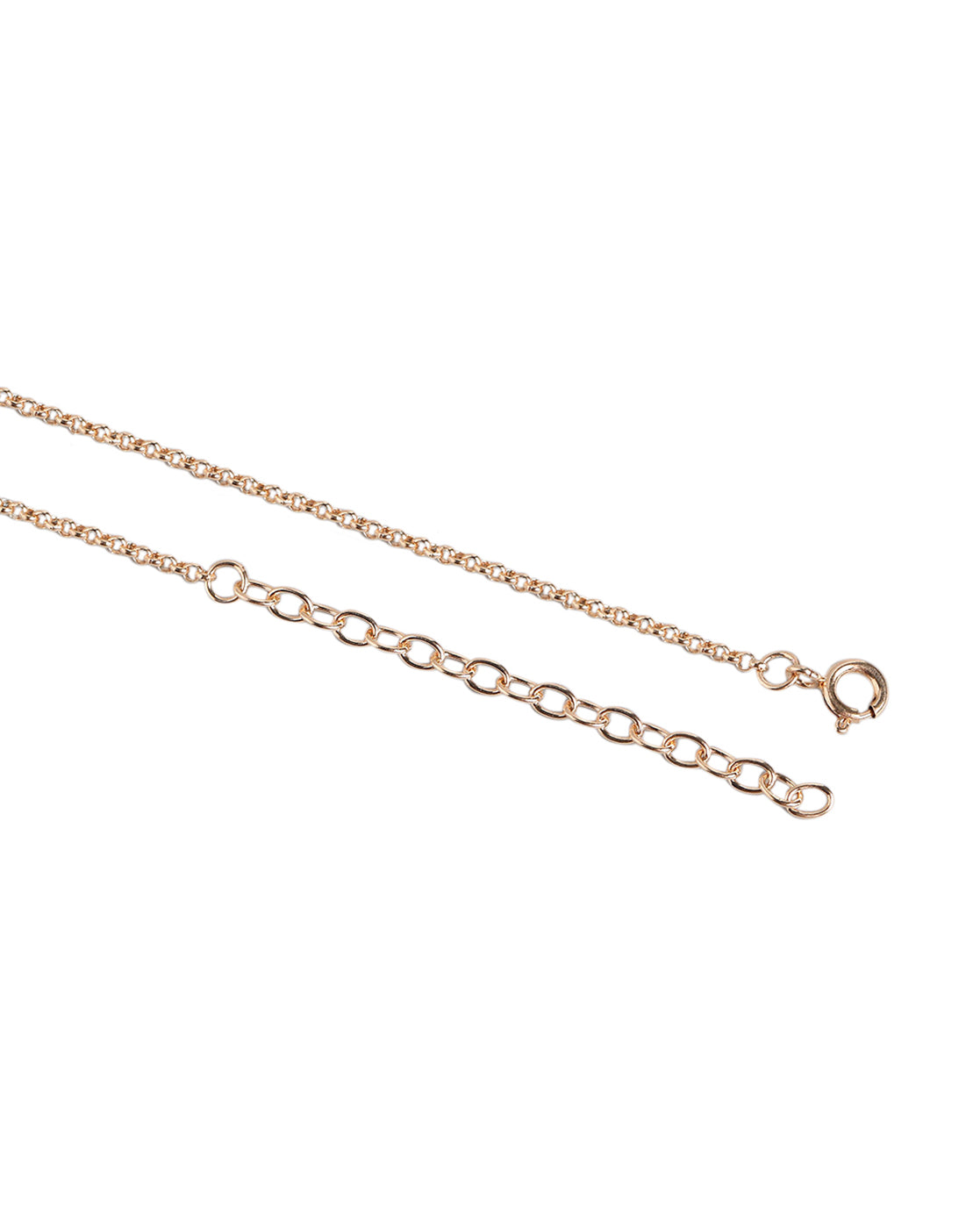 18kt Rose Gold Plated CZ and Black Bead with Heart Mangalsutra