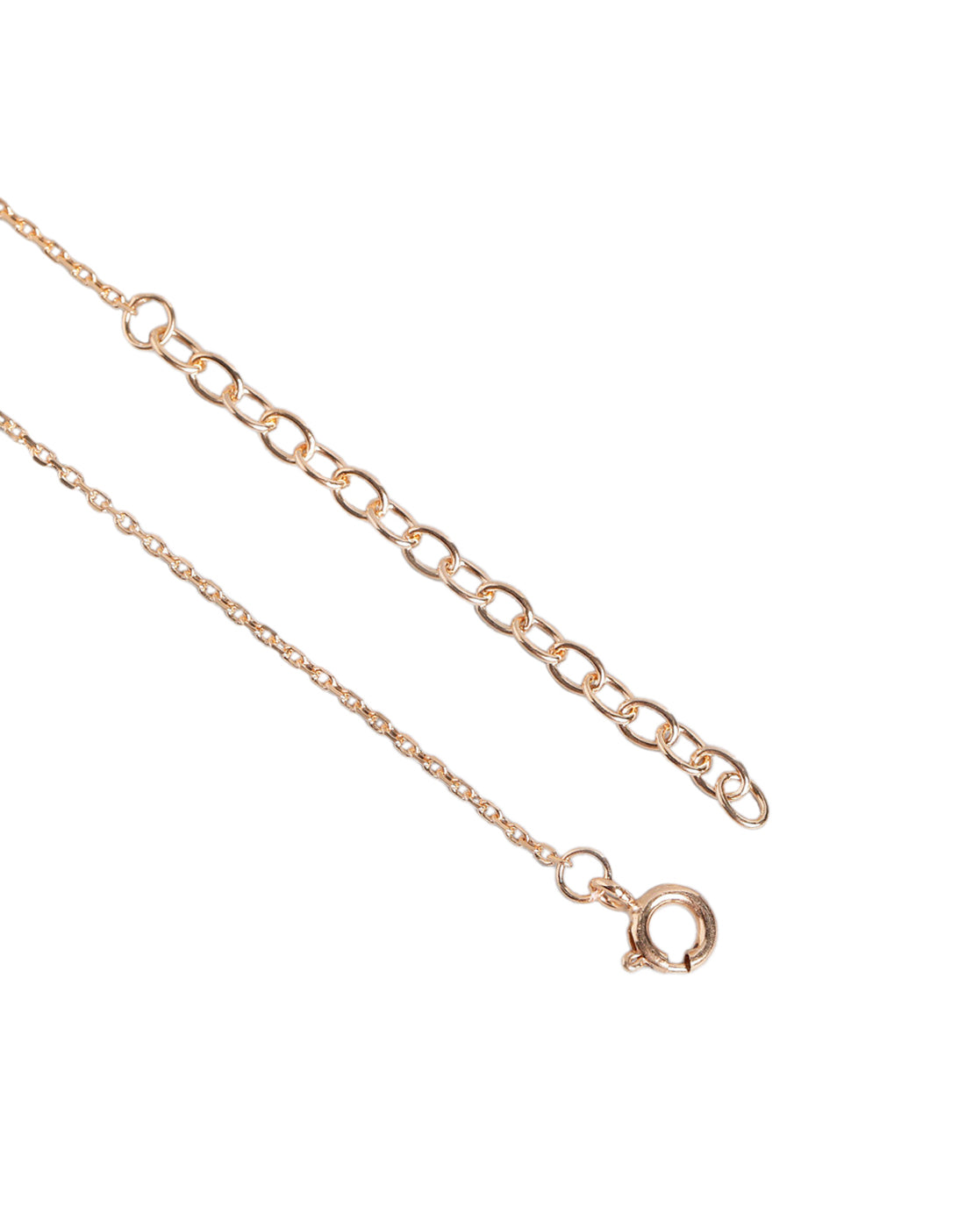 18kt Rose Gold Plated CZ Black Bead Infinity Heart Mangalsutra