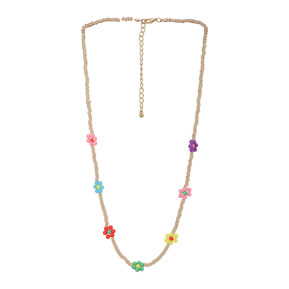 Carlton London Set Of 3 Rose Gold Plated Handcrafted Necklace Fjn3869