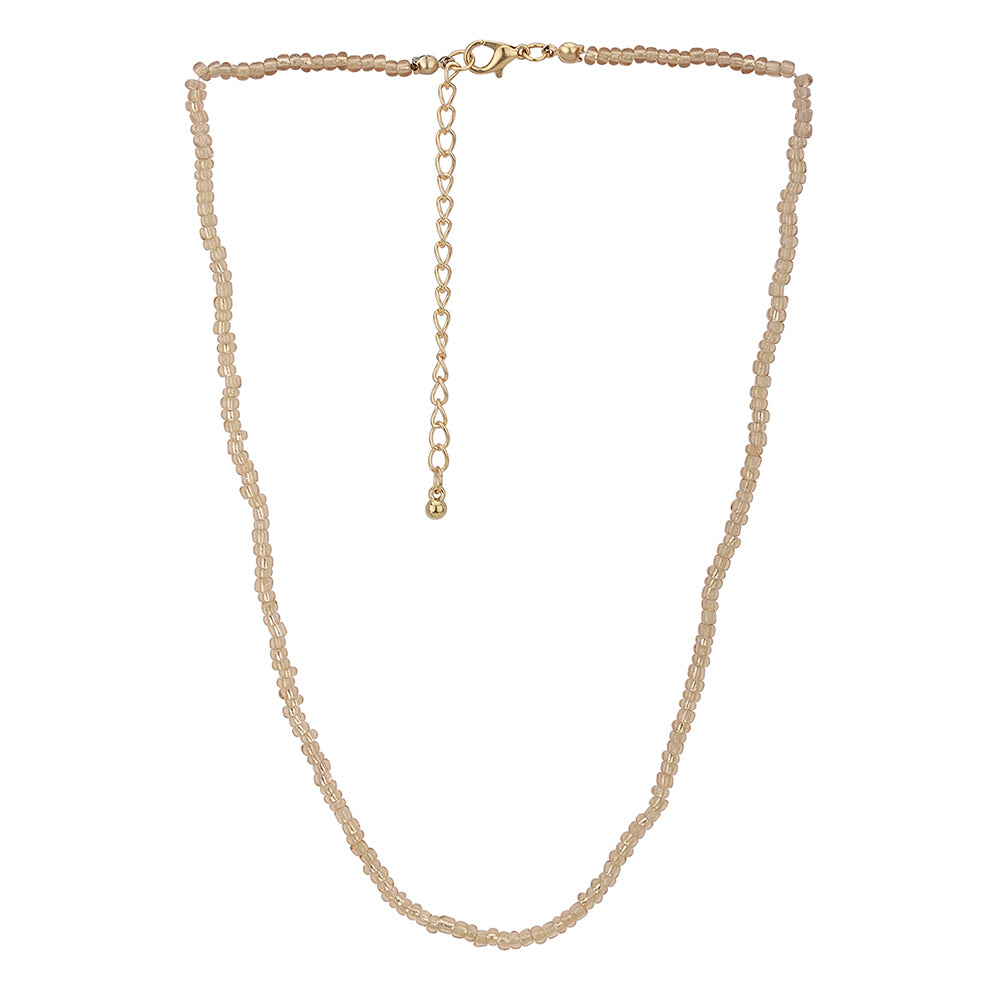 Carlton London Set Of 3 Rose Gold Plated Handcrafted Necklace Fjn3869