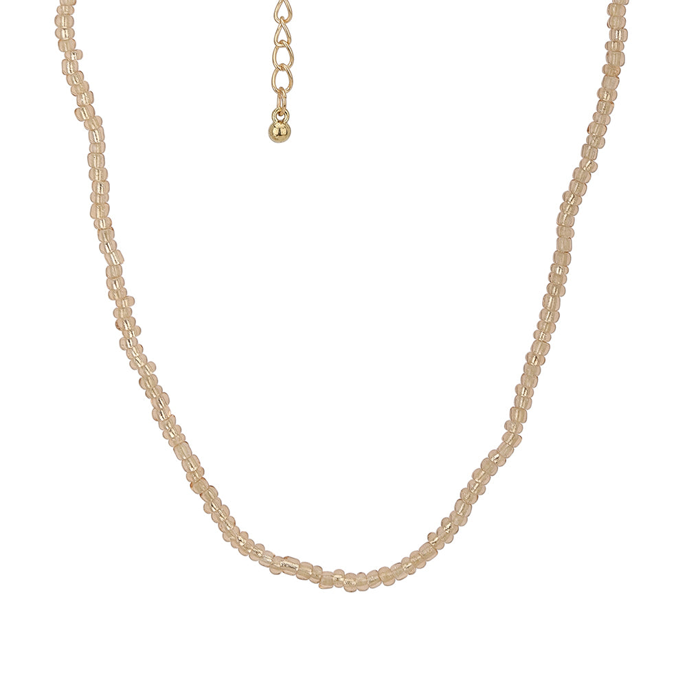 Carlton London Set Of 3 Rose Gold Plated Handcrafted Necklace Fjn3869