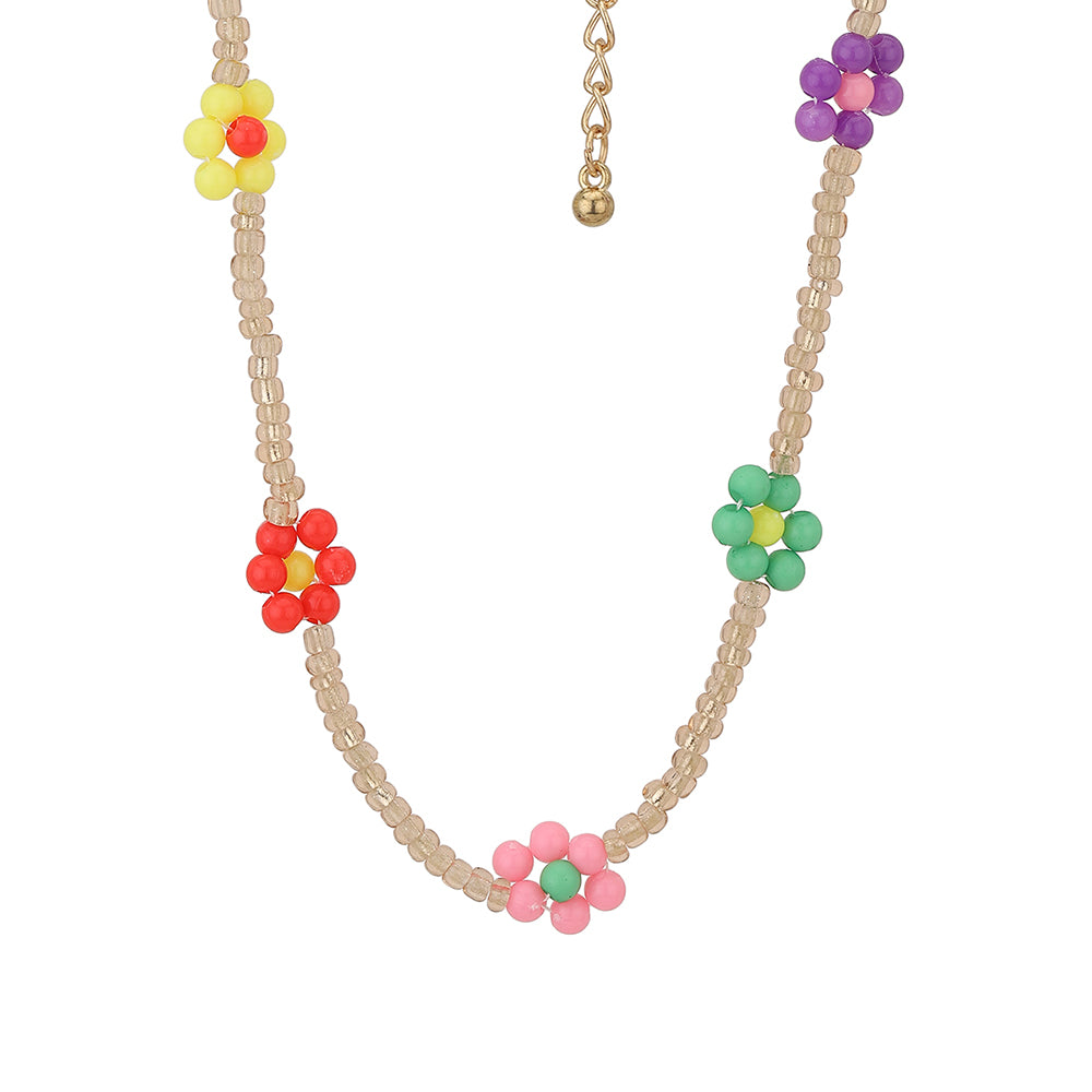 Carlton London Set Of 3 Rose Gold Plated Handcrafted Necklace Fjn3869