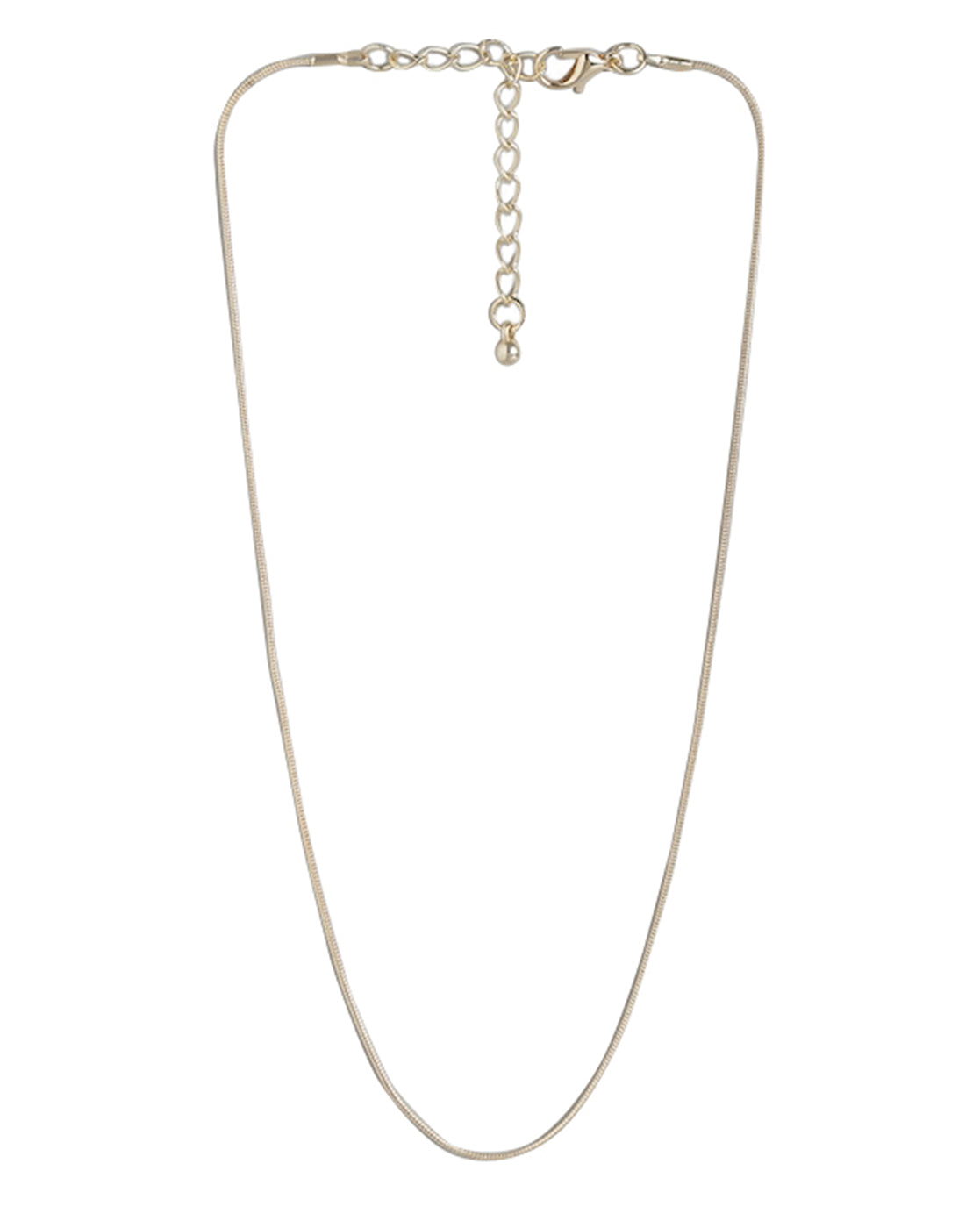 Set Of 3 Gold Plated With Dangling Solitaire Stylish Chain With Necklace For Women