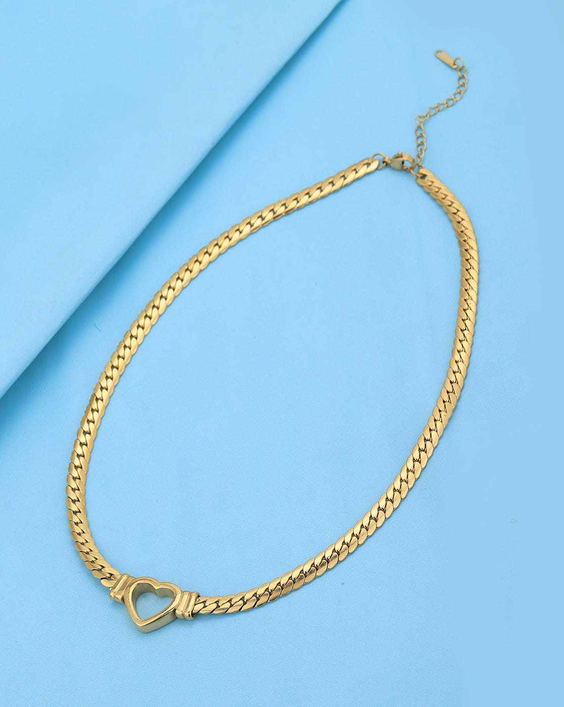 Gold Plated with Heart Necklace for women