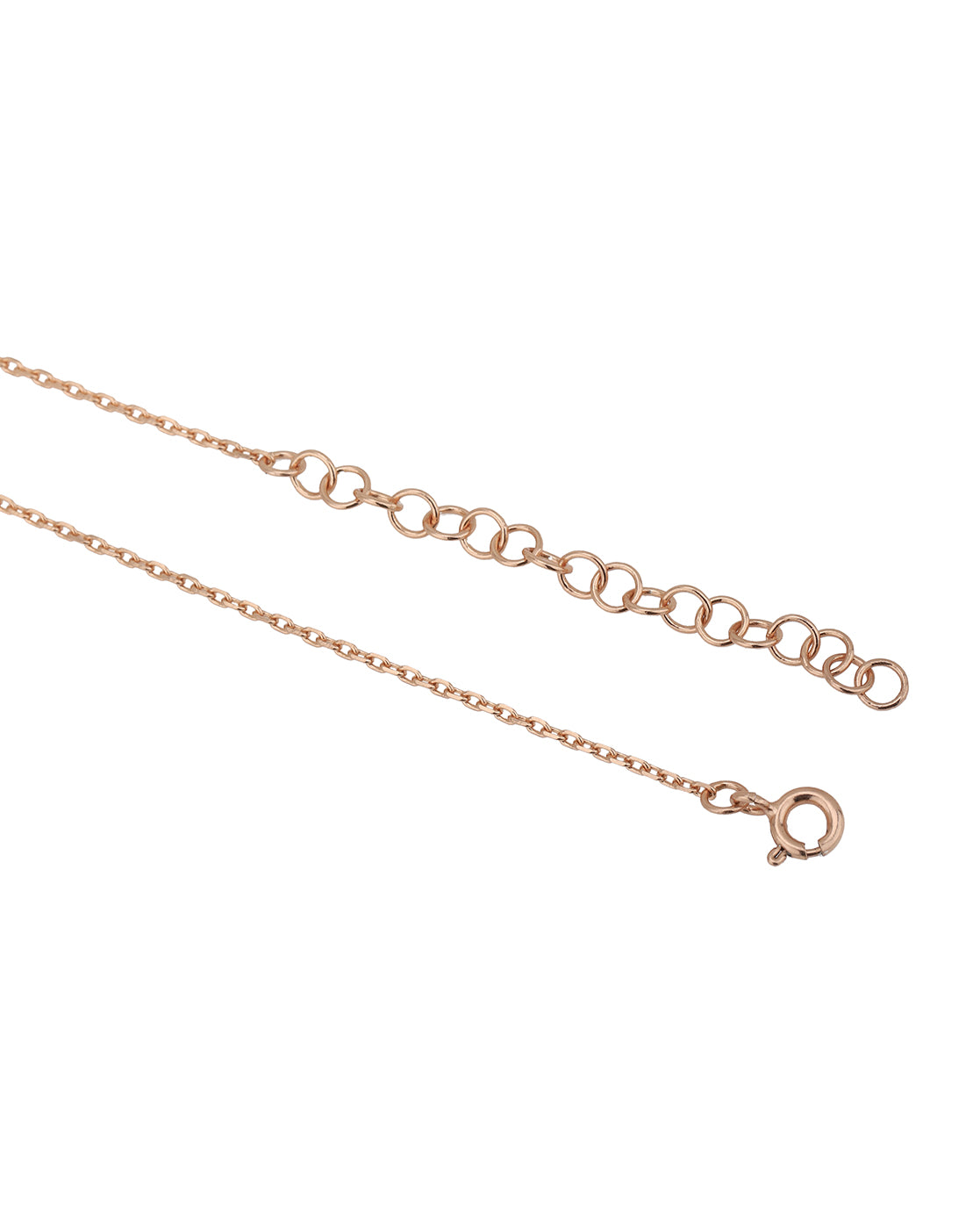 18kt Rose Gold Plated with CZ Necklace for women