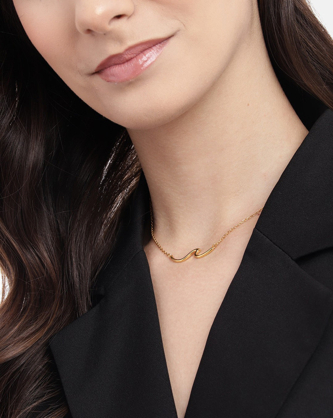 18kt Gold Plated Contemporary Necklace for women