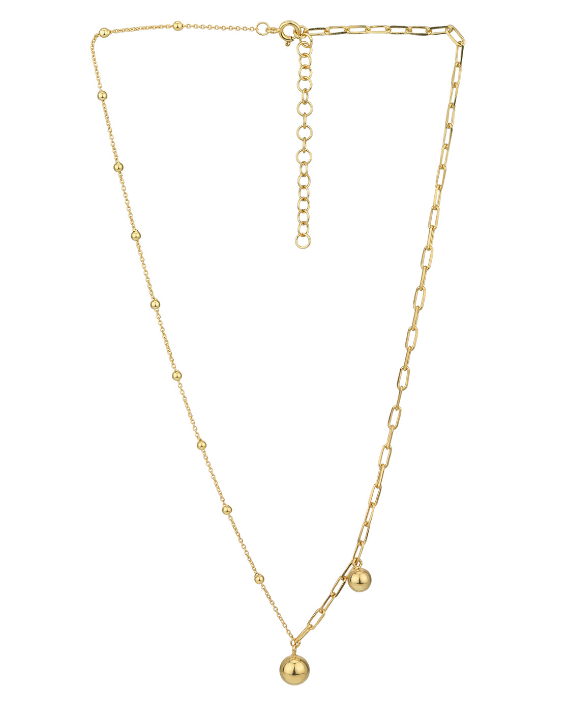 18kt Gold Plated with Dangling Ball Necklace