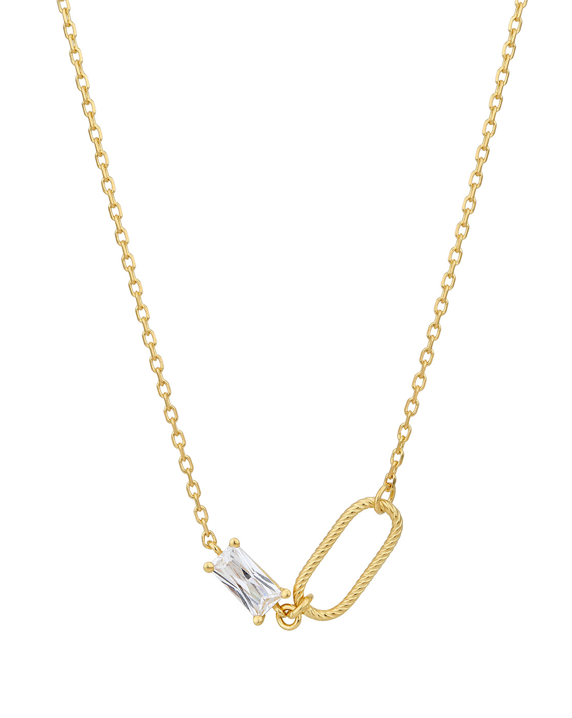 18kt Gold Plated with CZ Necklace