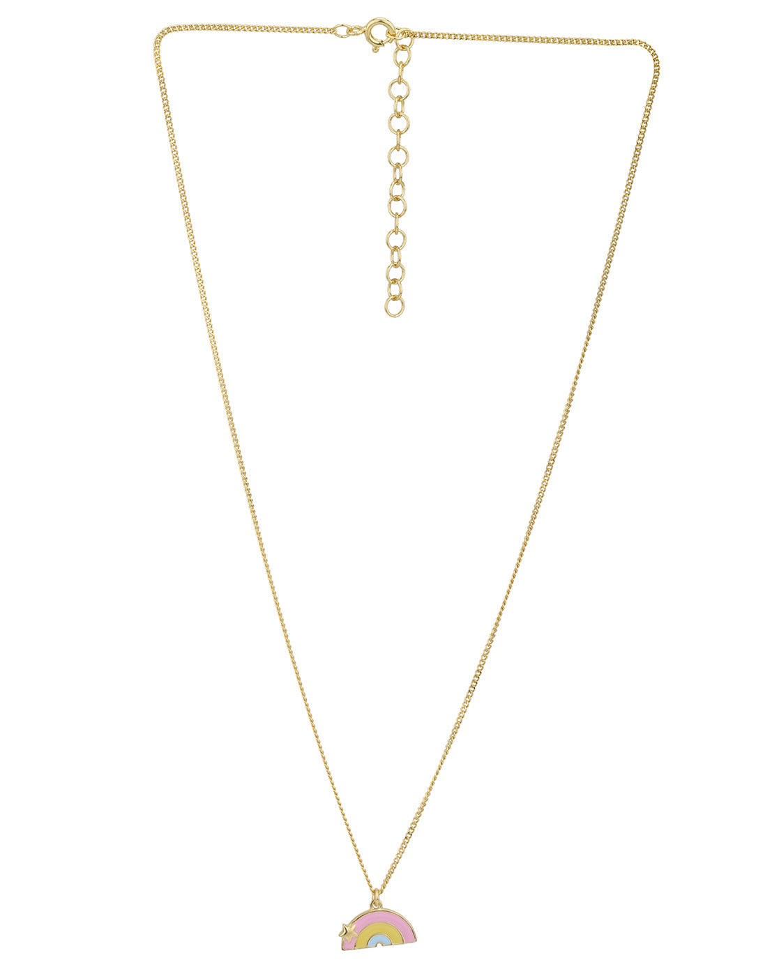 18kt Gold Plated Rainbow Pendant and Chain