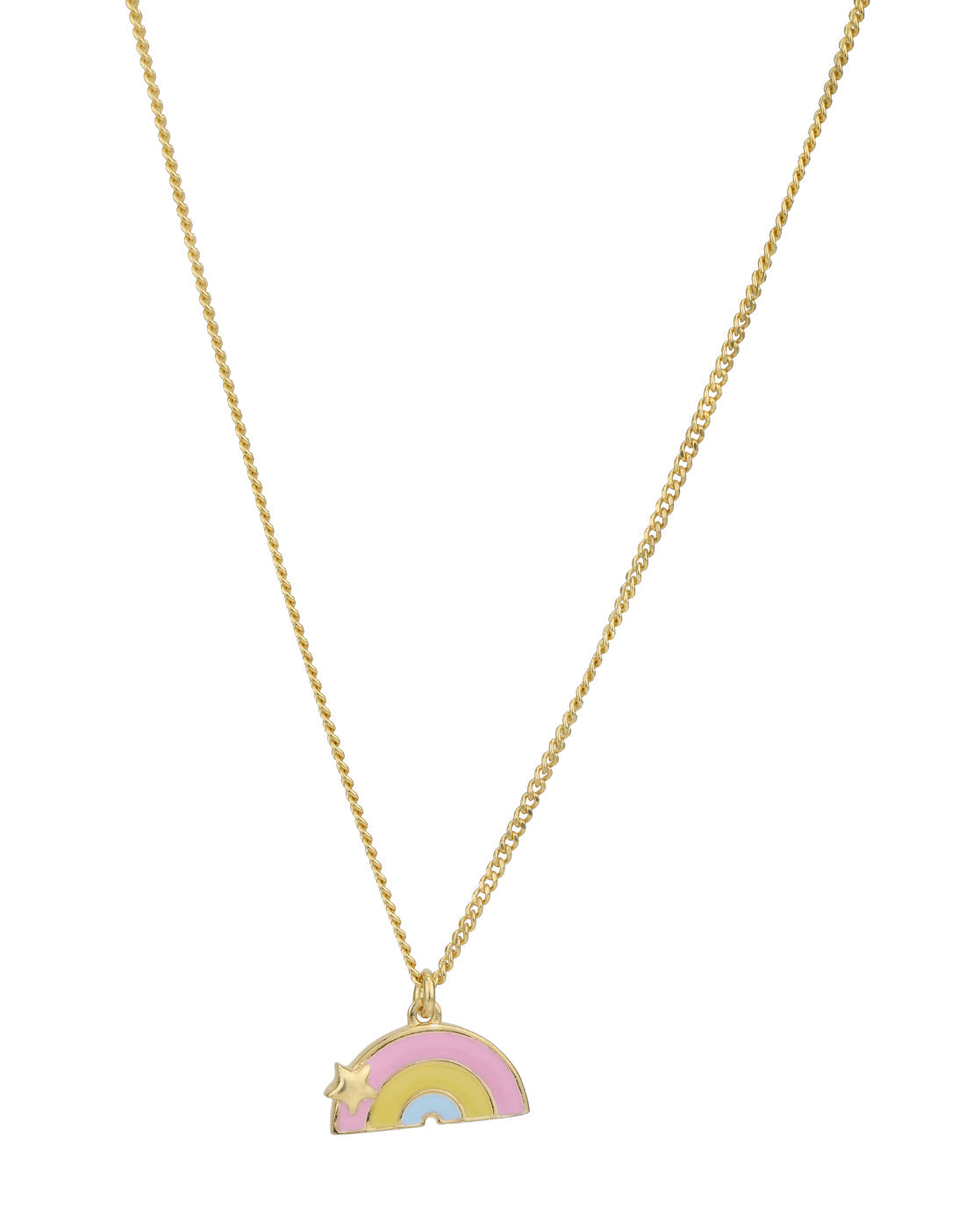 18kt Gold Plated Rainbow Pendant and Chain