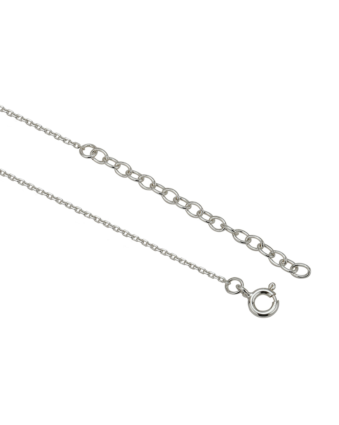 18kt Gold and Rhodium Plated Floral Pendant and Chain