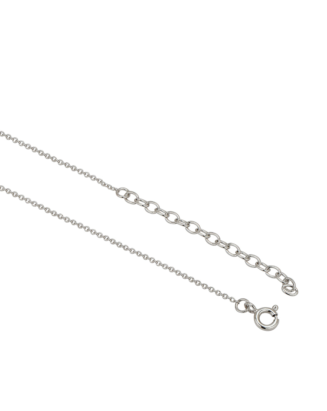 Rhodium Plated Mom & Baby Elephant Necklace