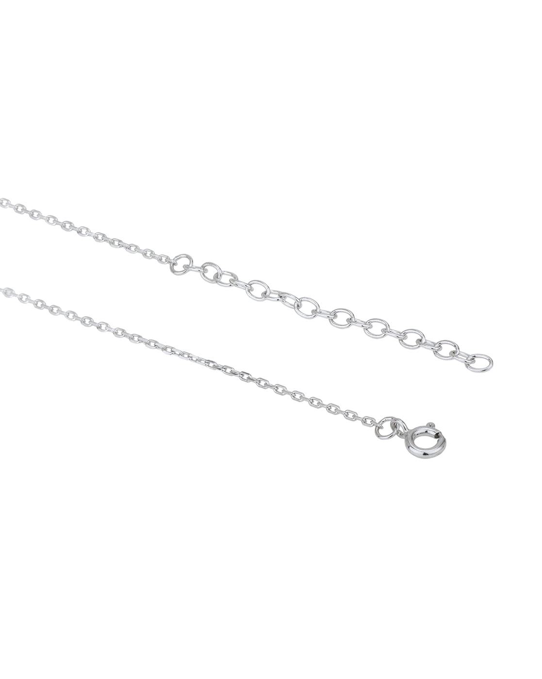 Rhodium Plated and Dangling Bar Lariat Necklace