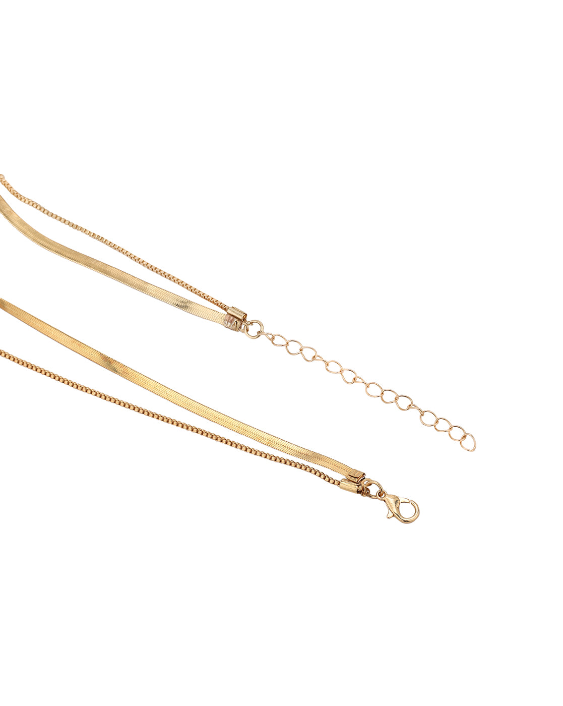 Gold Plated Layered Snake Necklace