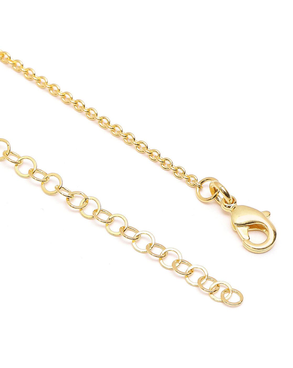 18kt Gold Plated CZ Twin Circle Necklace