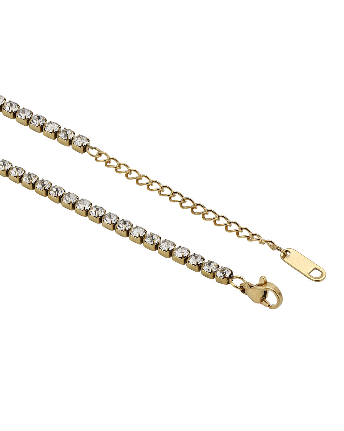 Gold Plated CZ Tennis Necklace