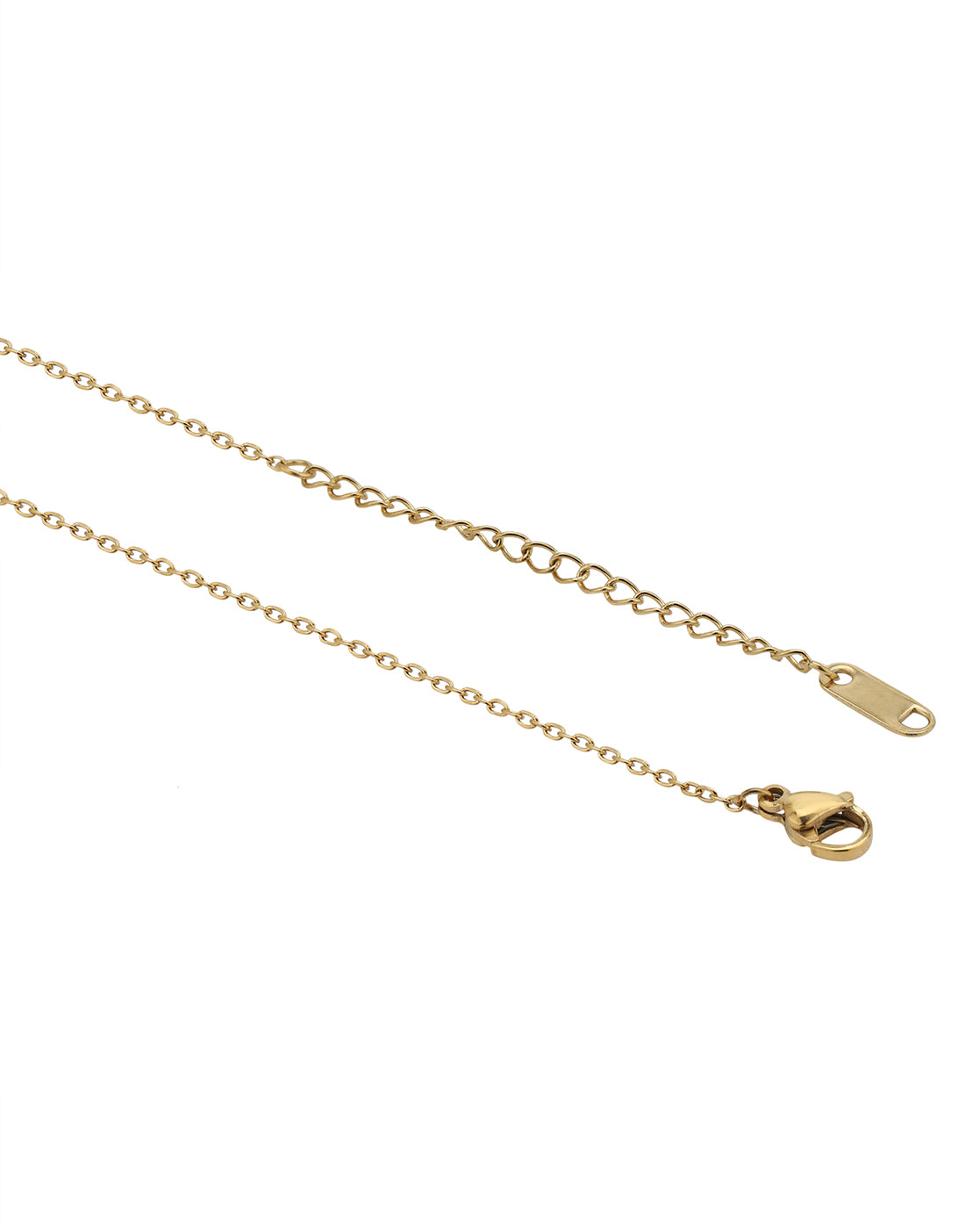 Gold Plated Heart Lariat Necklace