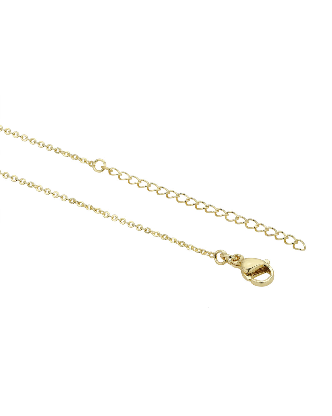 Gold Plated Green CZ Oval Necklace