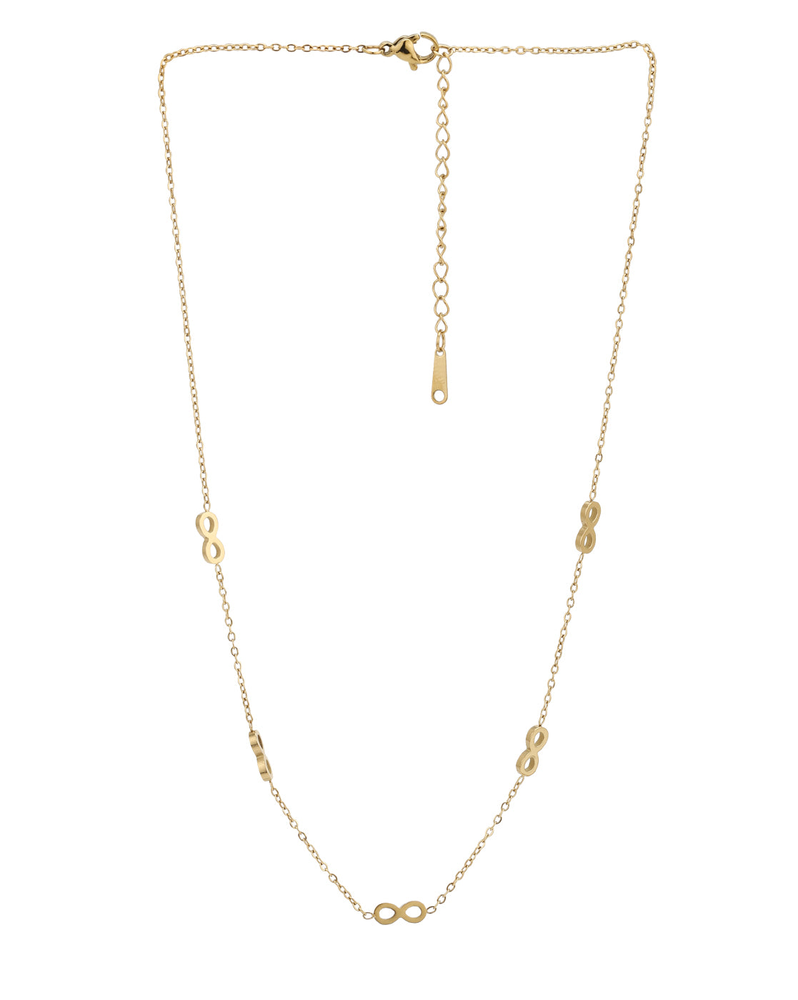 Gold Plated Multiple Infinity Necklace