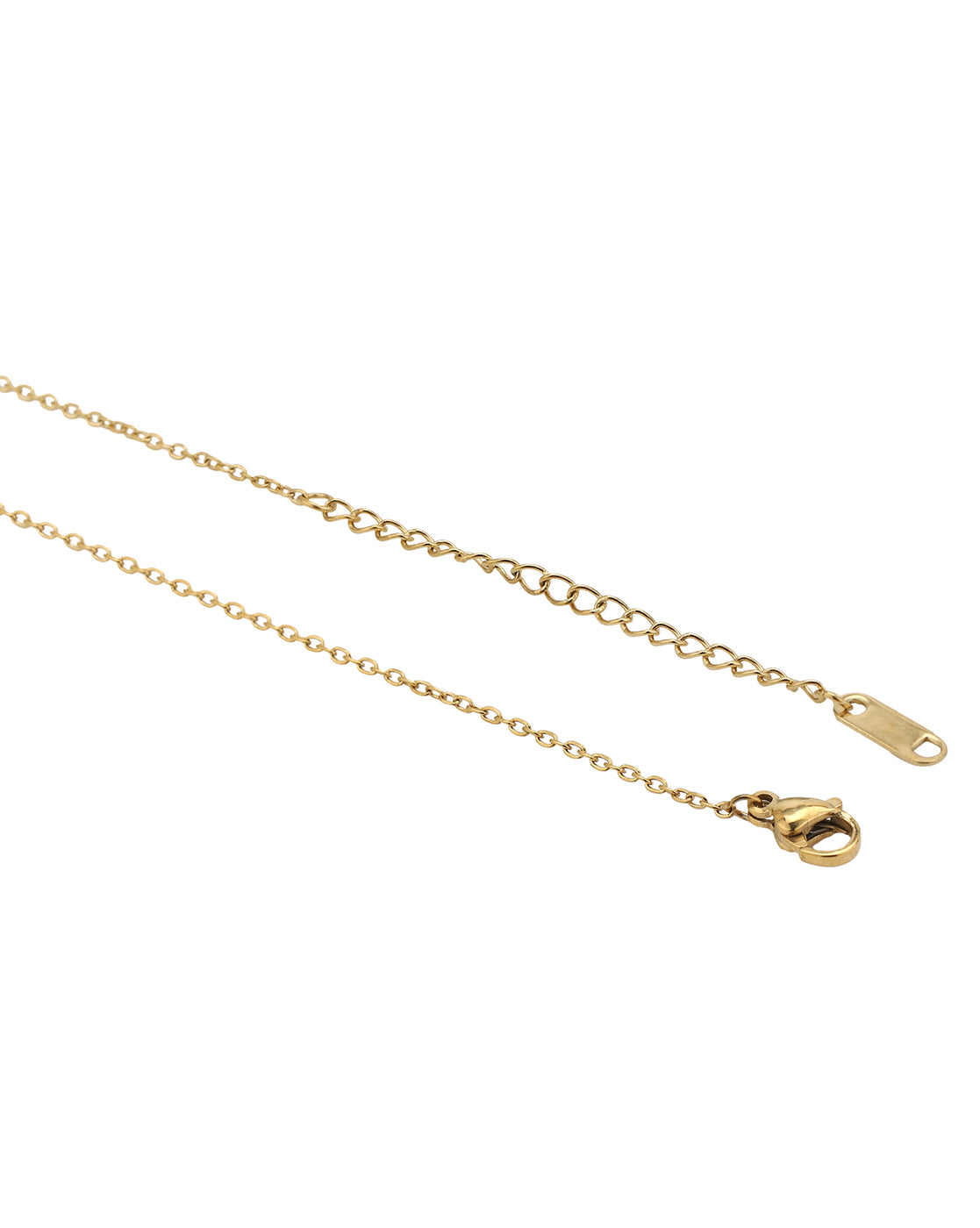 Gold Plated Circular Pendant and Chain