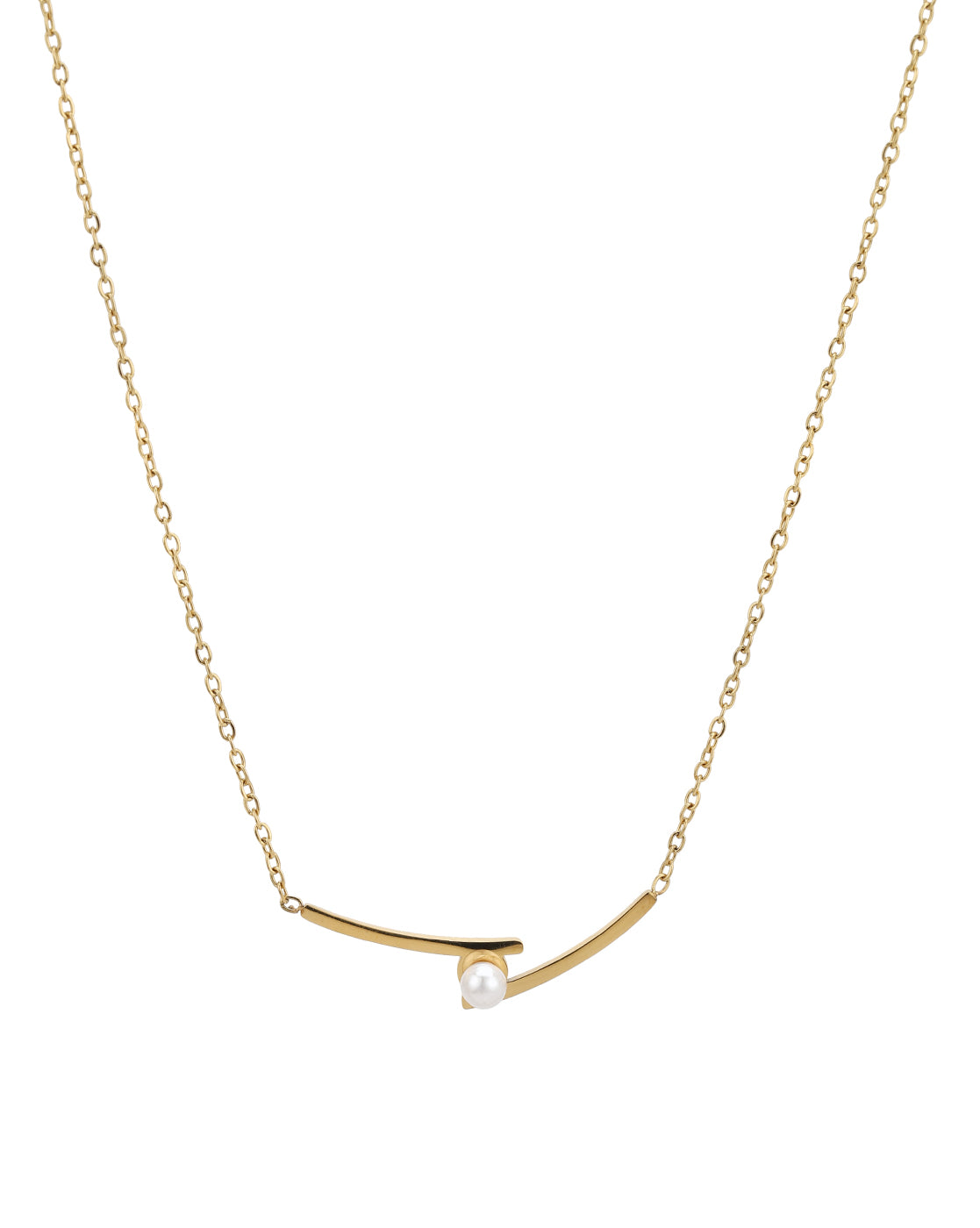 Gold Plated Elite Pearl Necklace