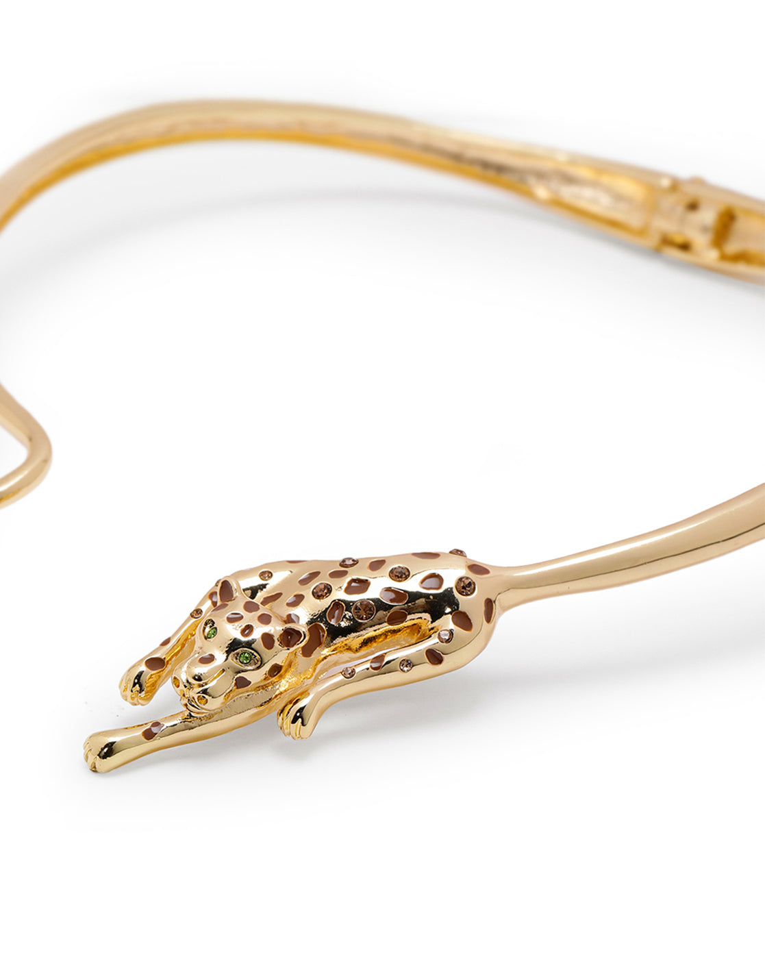 Premium 18kt Gold Plated CZ Panther Choker Necklace