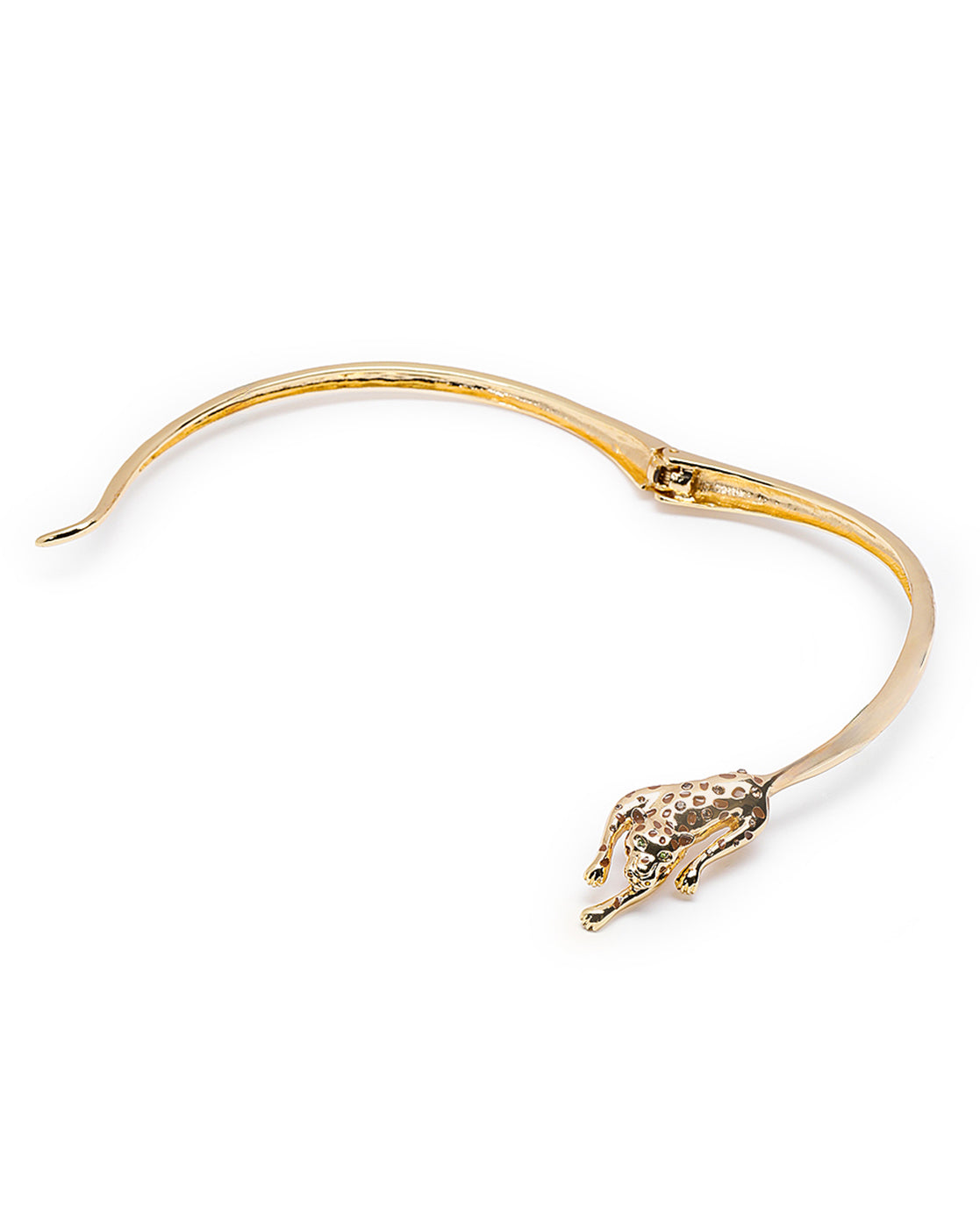 Premium 18kt Gold Plated CZ Panther Choker Necklace