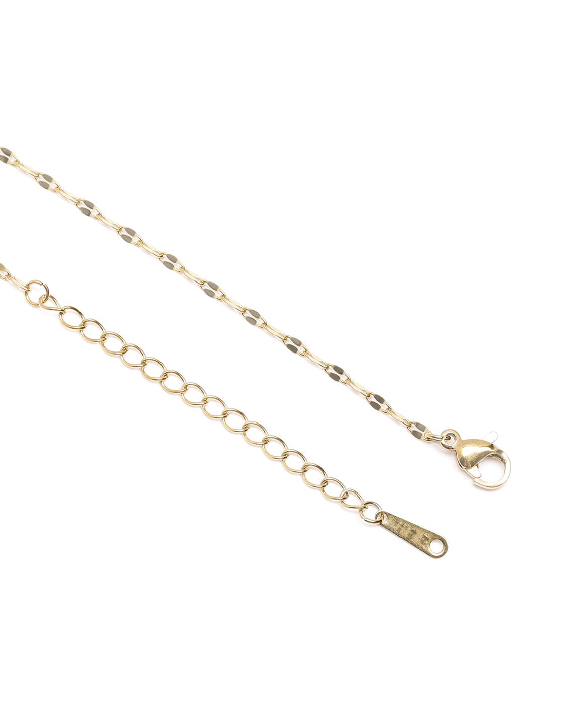 Gold Plated CZ Evil Eye Pendant and Chain