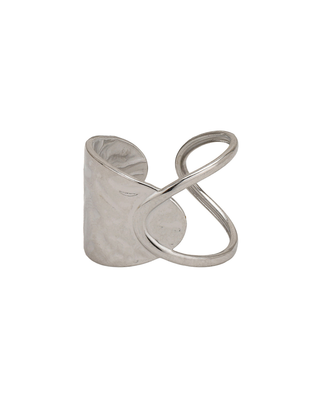 Silver Plated Fancy Adjustable Finger Ring