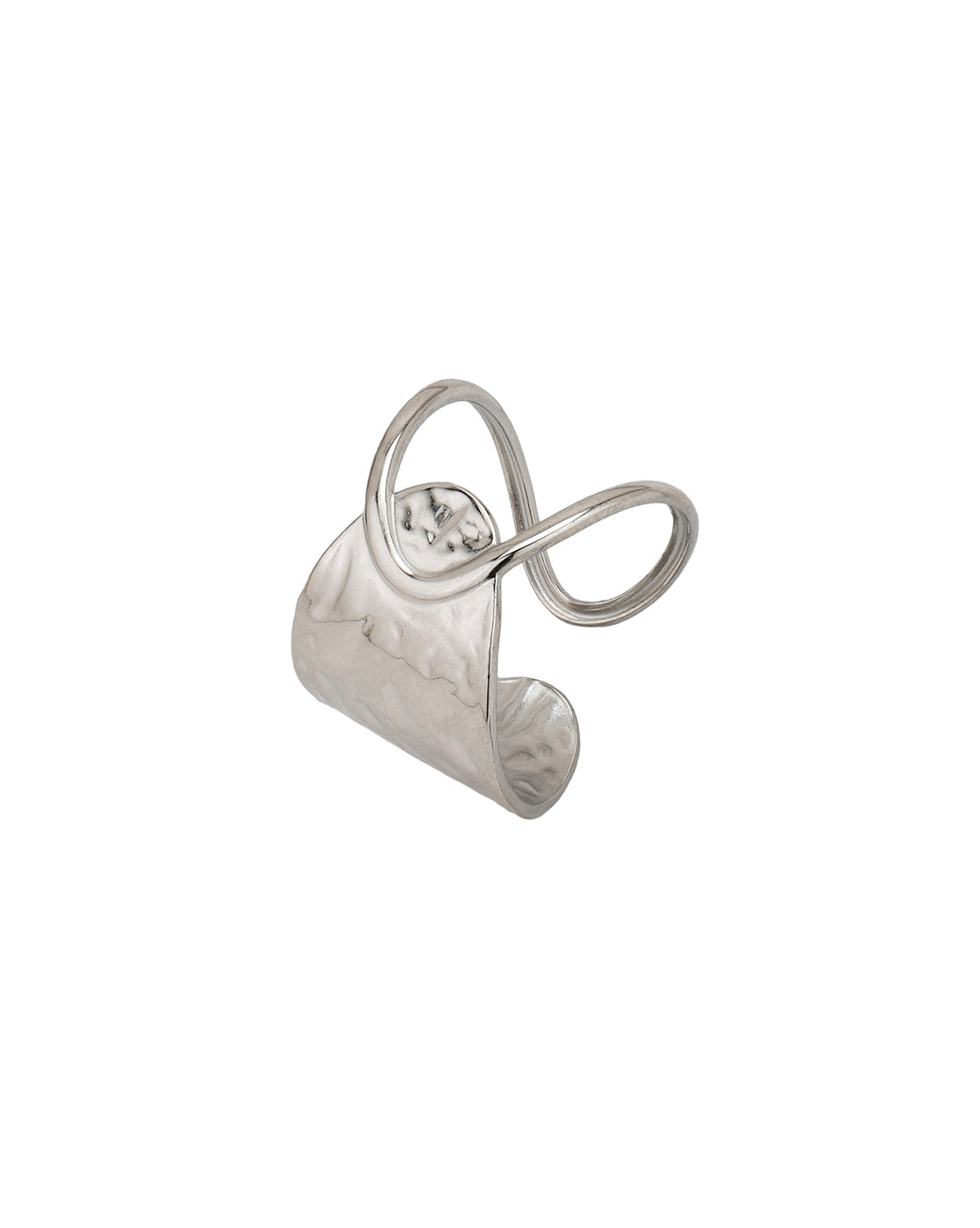 Silver Plated Fancy Adjustable Finger Ring