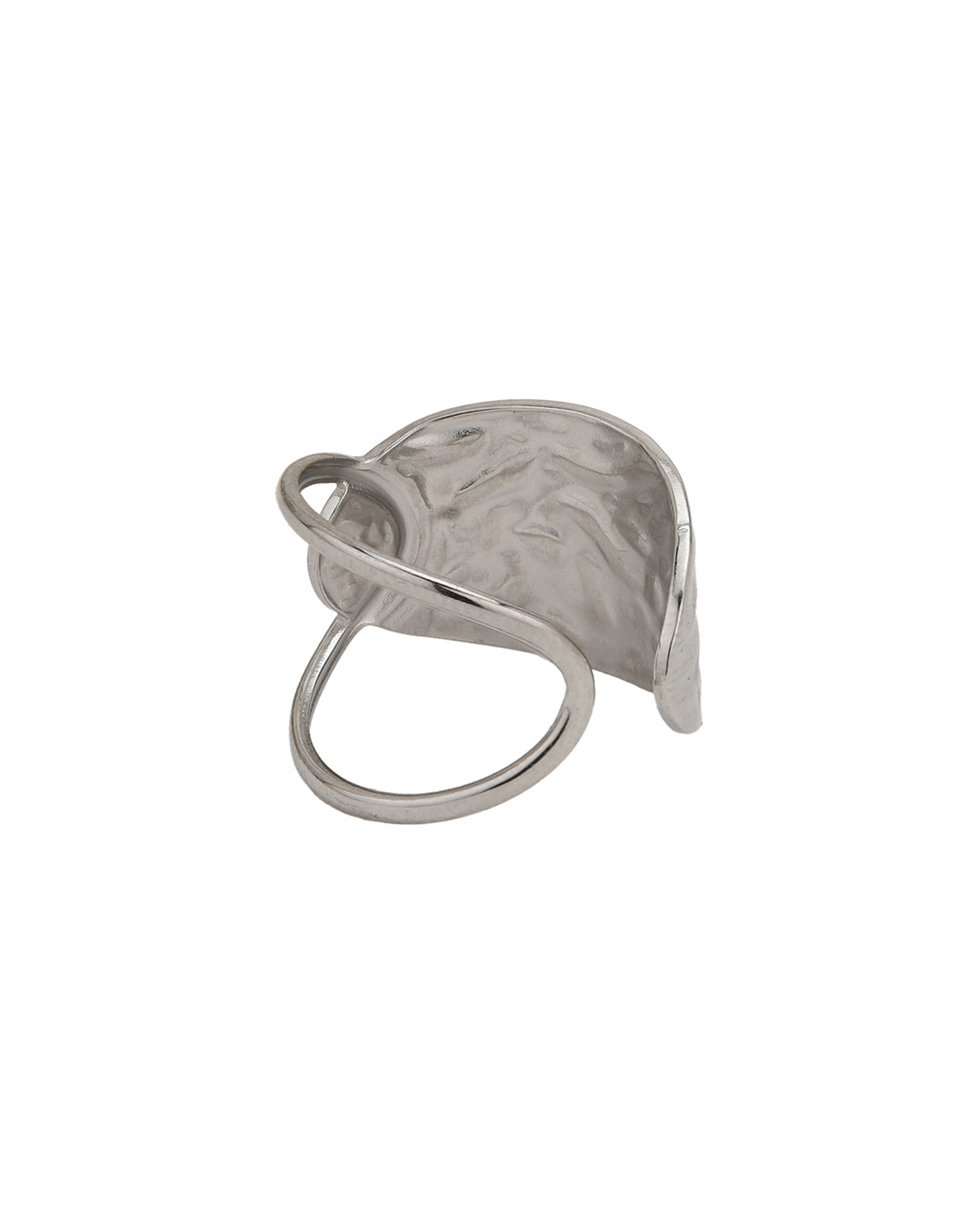 Silver Plated Fancy Adjustable Finger Ring