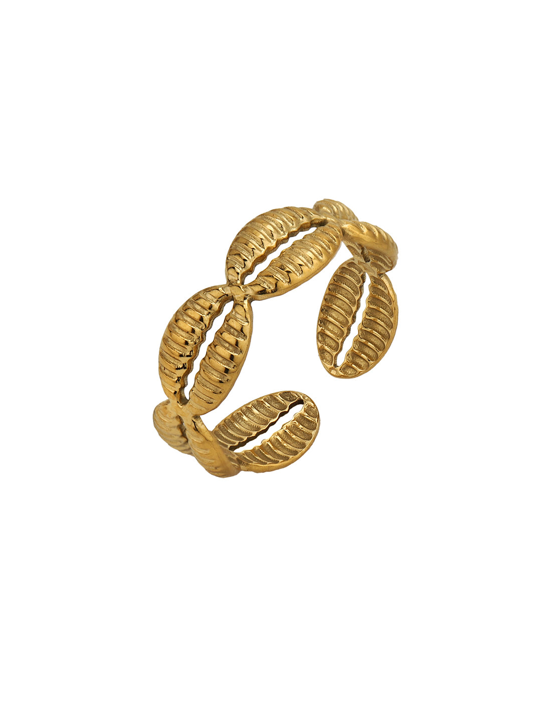 Gold Plated Fancy Adjustable Finger Ring