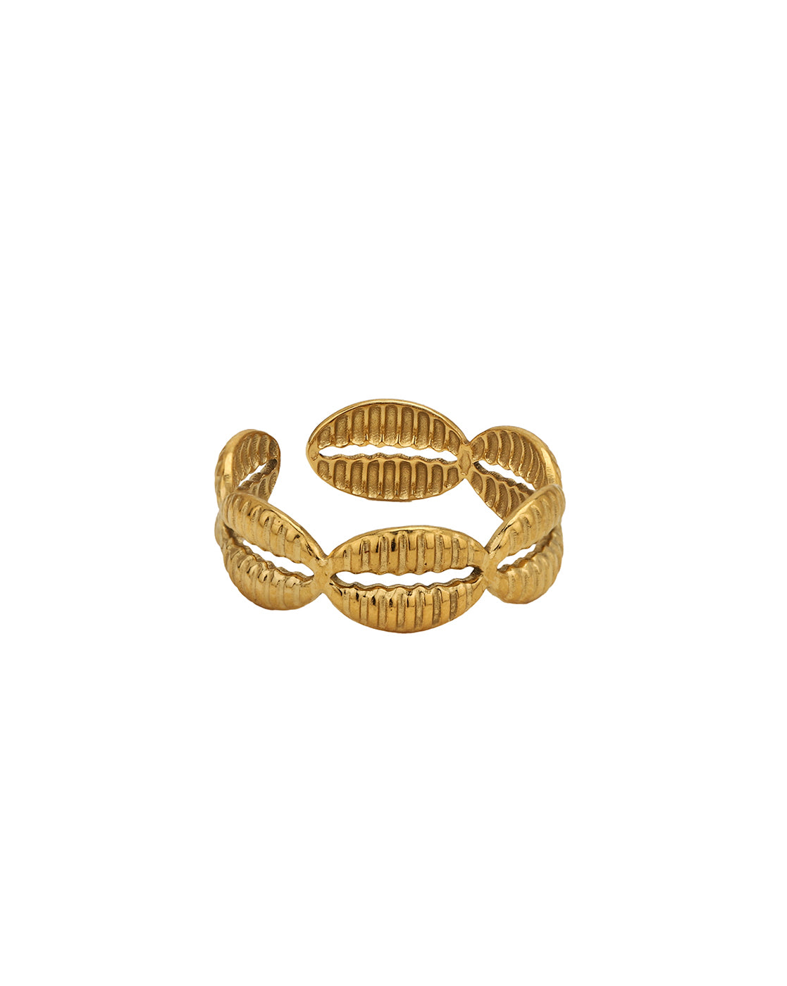 Gold Plated Fancy Adjustable Finger Ring