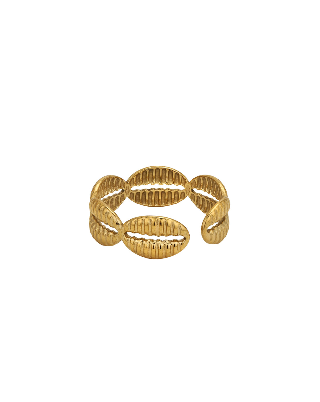 Gold Plated Fancy Adjustable Finger Ring