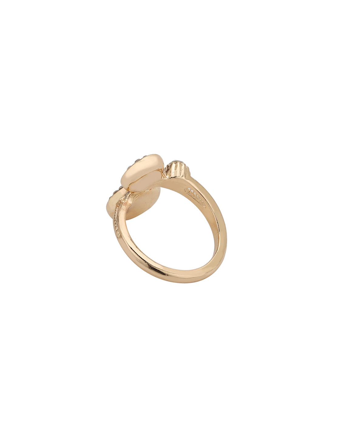 Rose Gold Plated CZ Adjustable Ring