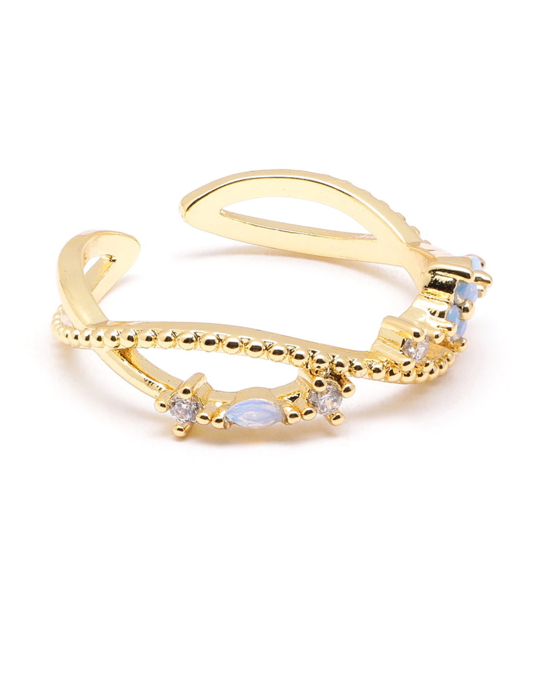 Gold Plated CZ Infinity Classic Ring