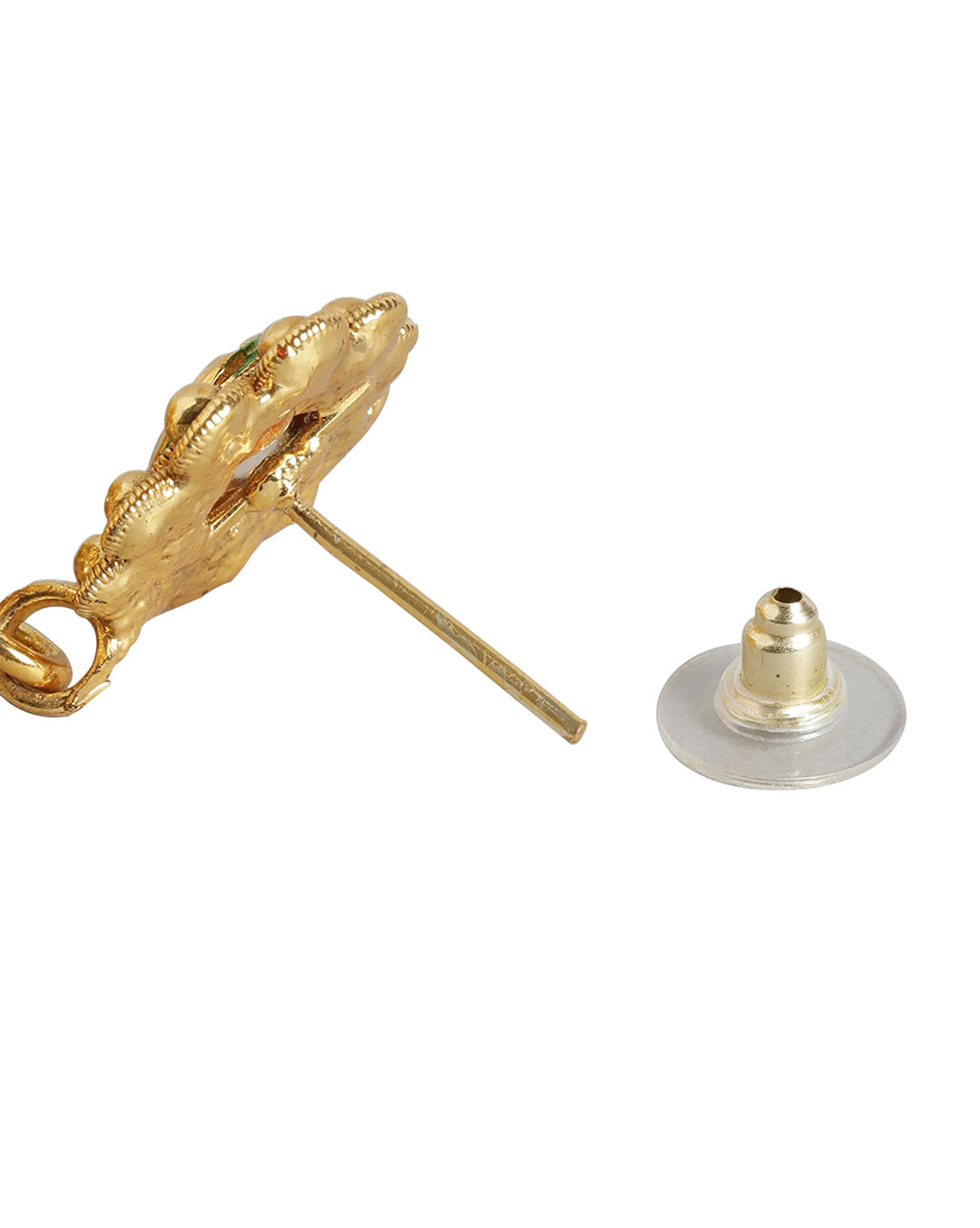 Gold Plated Kundan Bridal Long Necklace With Earring Set For Women