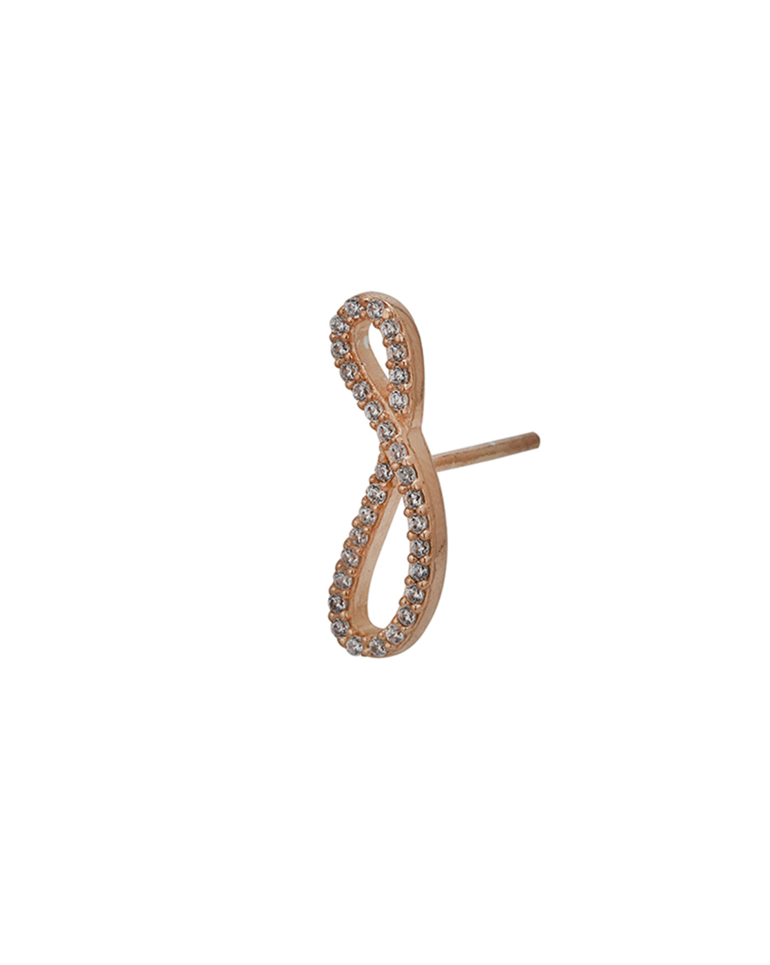 18kt Rose Gold Plated Infinity Necklace and Earring Gift Set