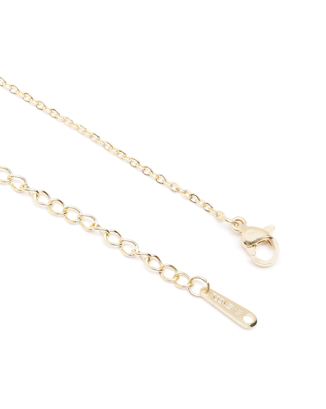 Gold Plated CZ Clover Necklace and Earring Set