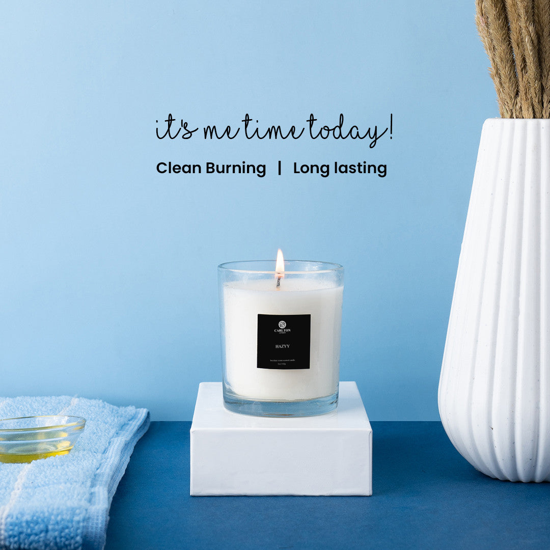 Hazyy Candle Fragrance : Hazeelnut Cream - 142Gm