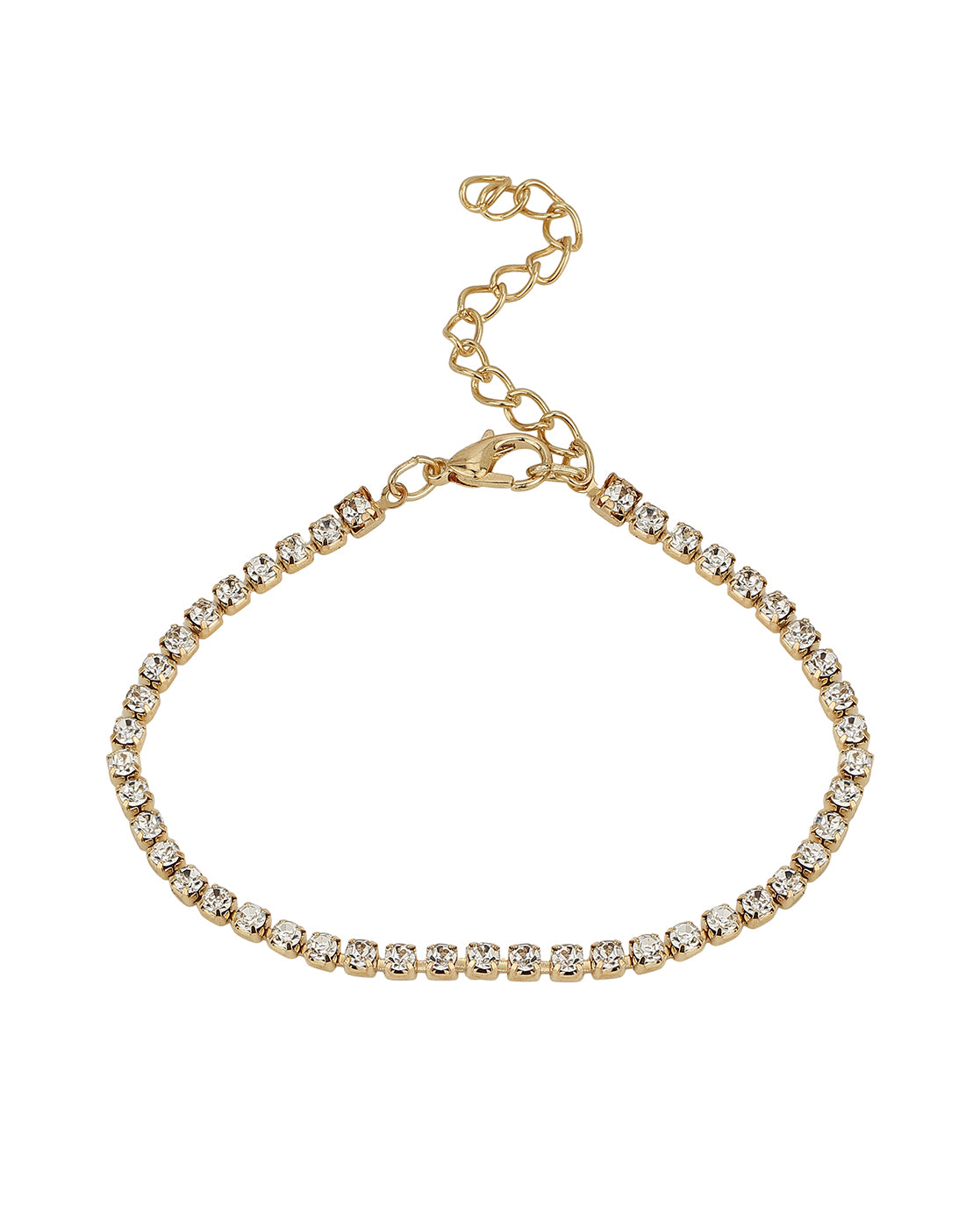 Set Of 3 Gold Plated With Cz & Enamel Bracelet Set For Girl