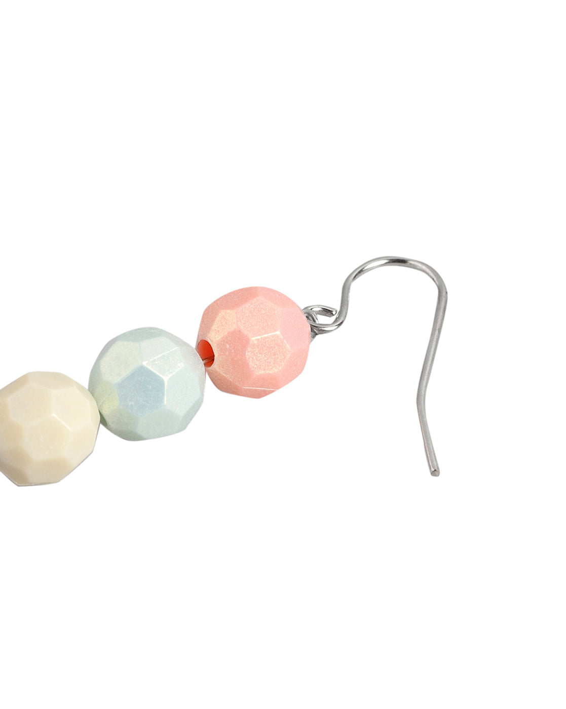 Silver Plated with Multicolor Faceted beads Fancy Jewellery Set for girl