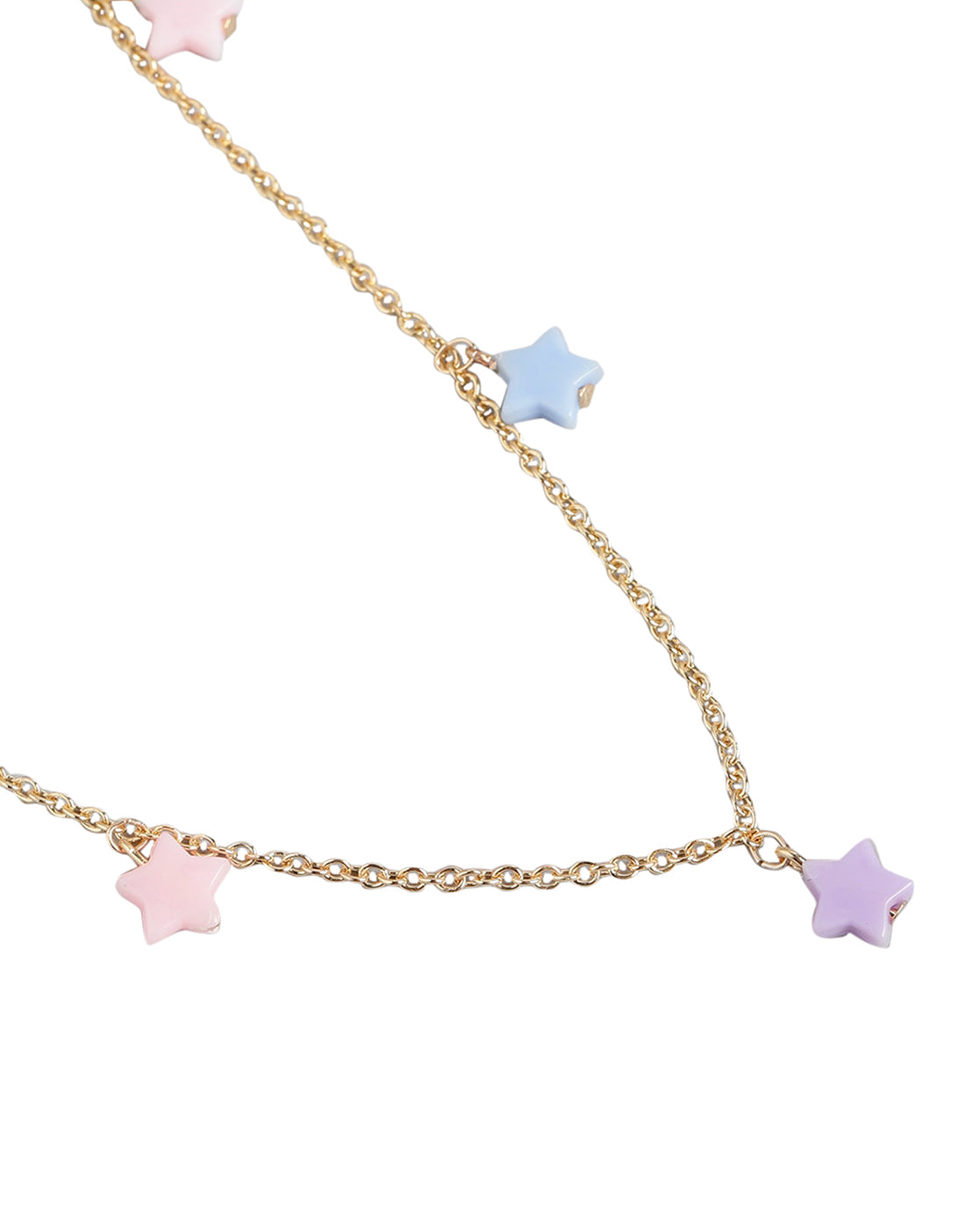 Gold Plated with Star Beads Fancy Jewellery Set for girl